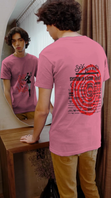 ★2024SS新作★WOOALONG★OG logo over fit T-shirts 2024 2 Stroke Championship Keep Mixin' T-Shirt - L | W9010L